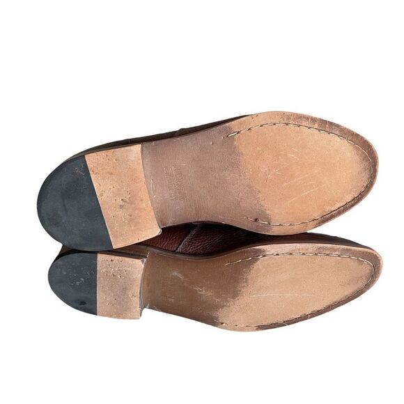 JOHNSTON & MURPHY Leather Chelsea Slip-On Ankle Boots Brown 9.5 - Picture 11 of 12